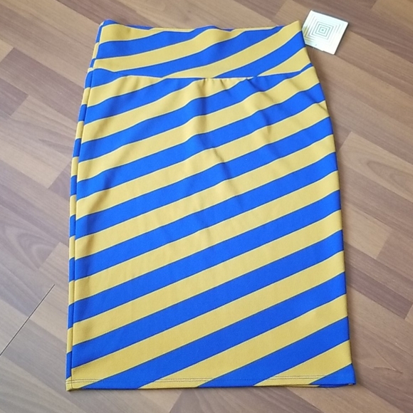 Lularoe Cassie striped skirt - Picture 2 of 5